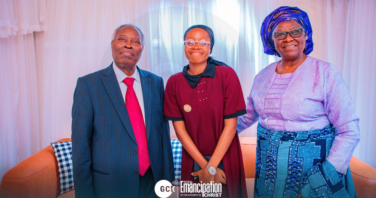 adelamuse's tweet photo. It was a rare privilege to have a special time out with my spiritual Parents and Mentors❤️ @dclmhq with @pastorwf_kumuyi during the #GCK at the #impactacademywithkumuyi https://t.co/oISbMrpmtM