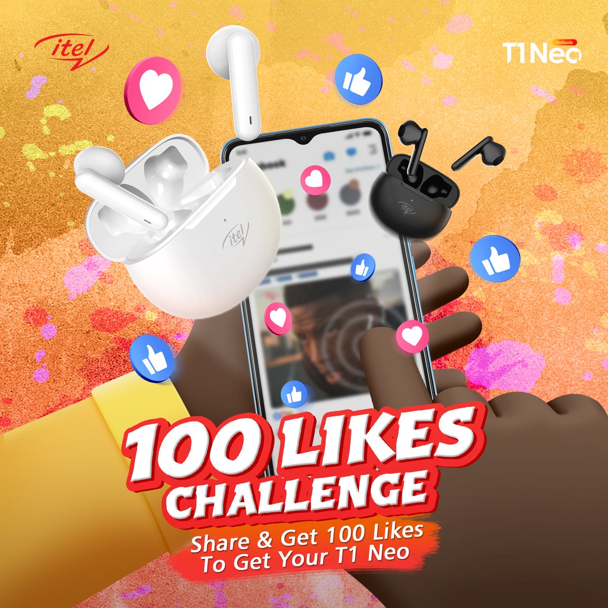 itelNigeria's tweet photo. We will be giving out 100 itel T1 Neo Earbuds in the #T1Neo100LikesChallenge.
To get one, all you have to do is;
♦ Share this image on your Facebook page with #T1Neo100LikesChallenge.
#GoWirelessBeFree
#SmartLifeBrand https://t.co/IsMMWxbQJE