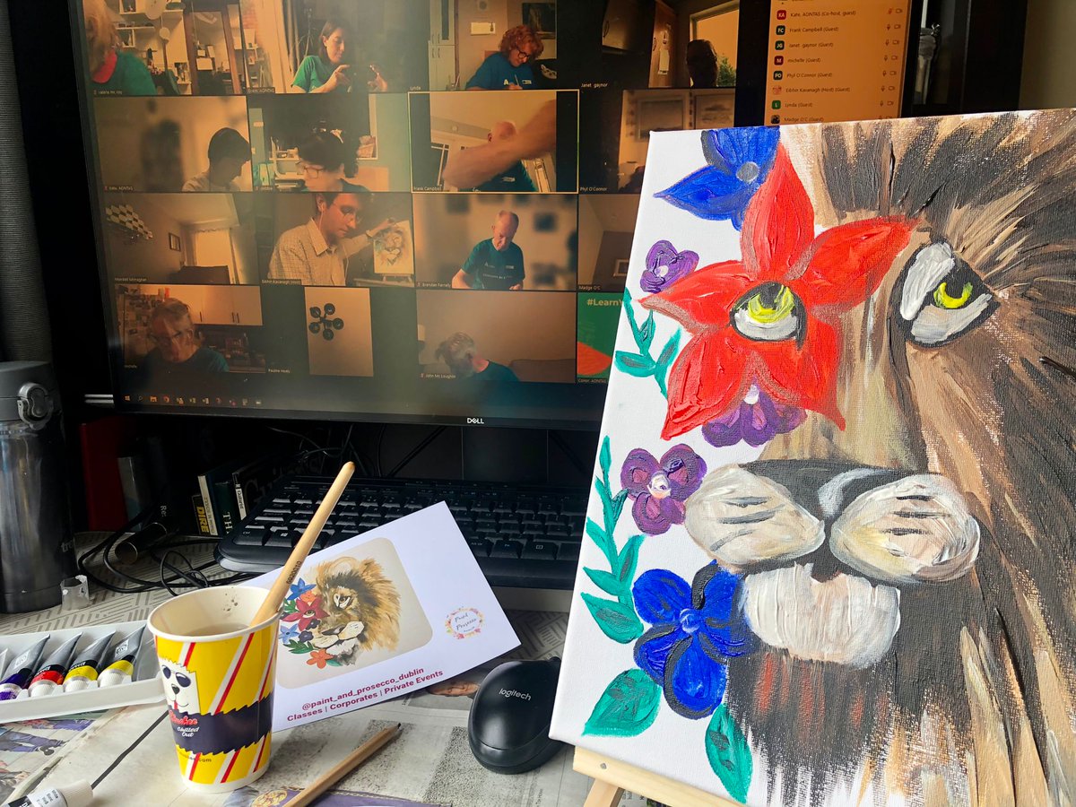 aontas's tweet photo. “Do something outside your comfort zone – you might enjoy it!” We're running a new #LearnersAsLeaders Programme called "Creativity Takes Courage", which features an online painting class! 🎨🦁
Click here to find out more: 
https://t.co/HNpB8K5i8L 
#NEAAL https://t.co/rtAnKSkQDg