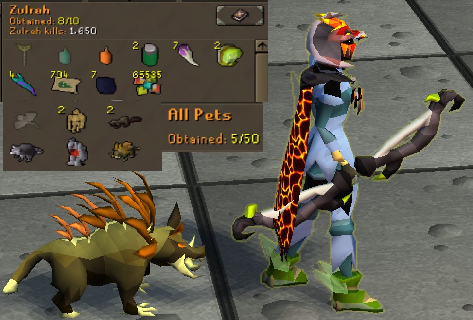 Mutagen, 2x Golem, Rocky, Herbi in a month.
#osrs