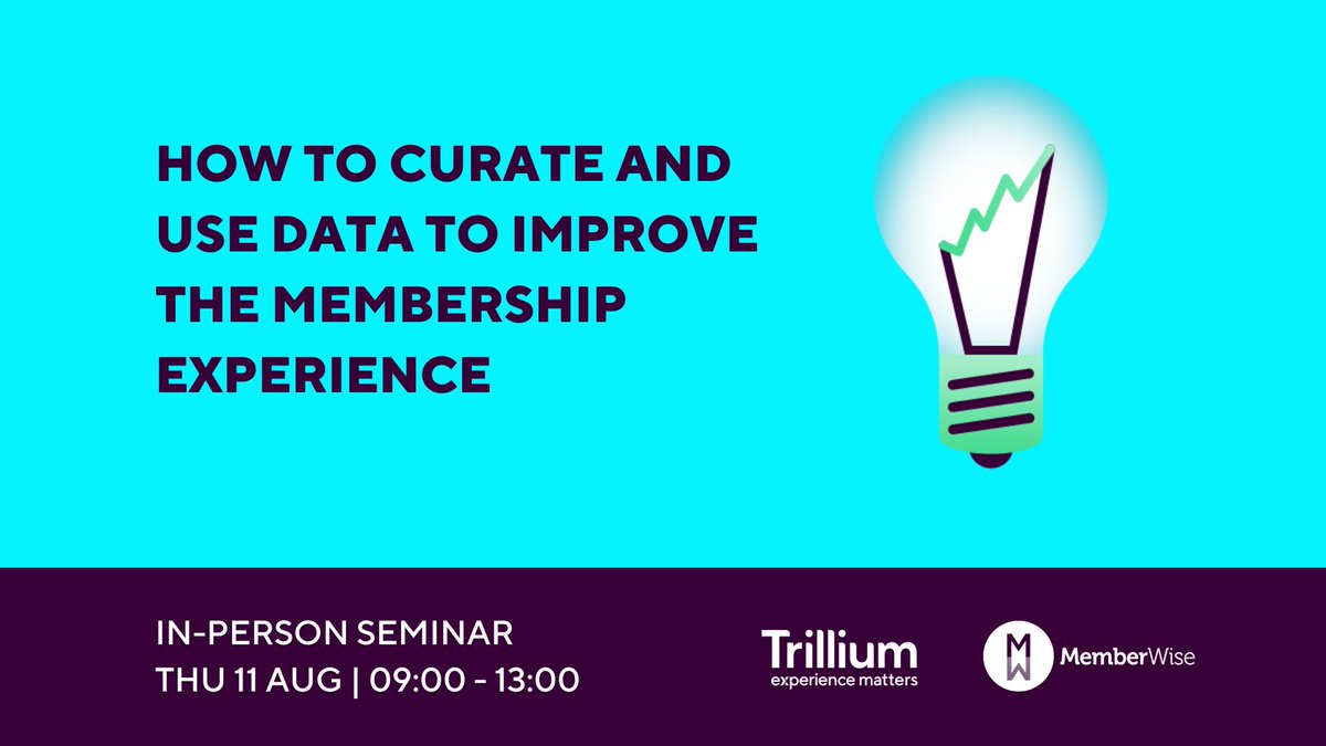 Join us on 11 August for a seminar in London, delivered in partnership with <a href="/MemberWise/">Rich Gott, Chair, The MemberWise Network</a>. We'll be exploring how you can use your data to drive better member engagement.

Only 2 places left!

Register: ow.ly/YHZ050JVGog

#ExperienceMatters #Membership #Engagement #Automation