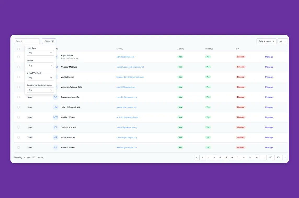 MadeWithLaravel's tweet photo. Laravel Livewire Tables is a dynamic table component for Laravel Livewire ⚙️ - https://t.co/NTgGETCCkj https://t.co/nLAEV7wsLd