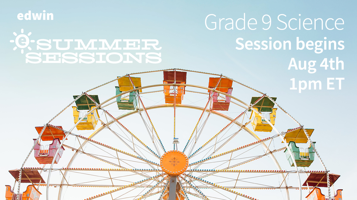 Join us for tomorrows #EdwinSummerSessions and discover new strategies &amp; approaches to support Grade 9 Science in your classroom.

Sign up today!
bit.ly/3JpNaqe