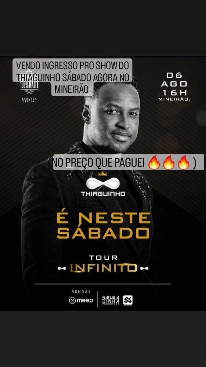 eubrumm_'s tweet photo. Da ideia que tá rolando, pra sair rápido em !!!
#thiaguinho #infinito #showbh #meep #turneinfinito #vendoingresso https://t.co/h4DV1kq2MD