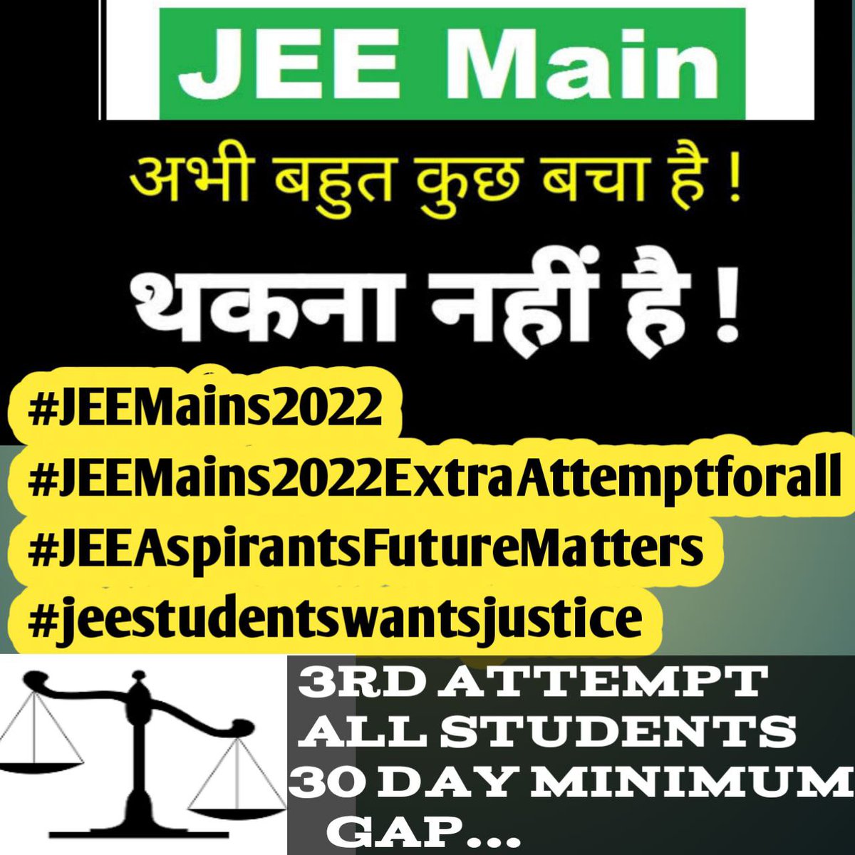 Himansh05901180's tweet photo. #JEEMainsThirdAttemptForAll https://t.co/dhd9AyQTnS