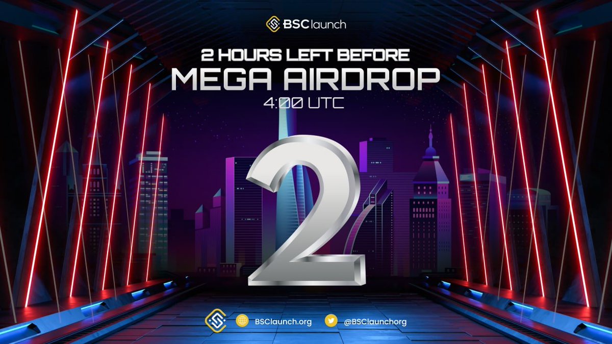 BSClaunchorg's tweet photo. 2️⃣ COUNTDOWN 2️⃣
🚨Ready for the Huuuge #AIRDROP??🚨
Take part in our communities, stay active, and you could win a share of the 7,000 USD reward pool🚀
🔥7,000 BUSD rewards pool
🙌200 Winners
🗞️Announcements: https://t.co/P8q17vxeTH
🚩SET YOUR ALARM AT 4:00 PM UTC
#Giveaways https://t.co/Au2vVVunKK