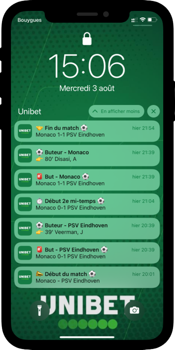 UnibetFrance's tweet photo. 🚨 𝐀𝐏𝐏 𝐔𝐏𝐃𝐀𝐓𝐄 🚨

⭐️ Début du match, buteurs, carton rouge, score final... Ne rate rien de ton match grâce à nos Alertes !

📲 Pour personnaliser tes notifs, lance ton app et rendez-vous dans 𝙈𝙤𝙣 𝘾𝙤𝙢𝙥𝙩𝙚 puis 𝘼𝙡𝙚𝙧𝙩𝙚𝙨 ! https://t.co/wWMJdQYe7i