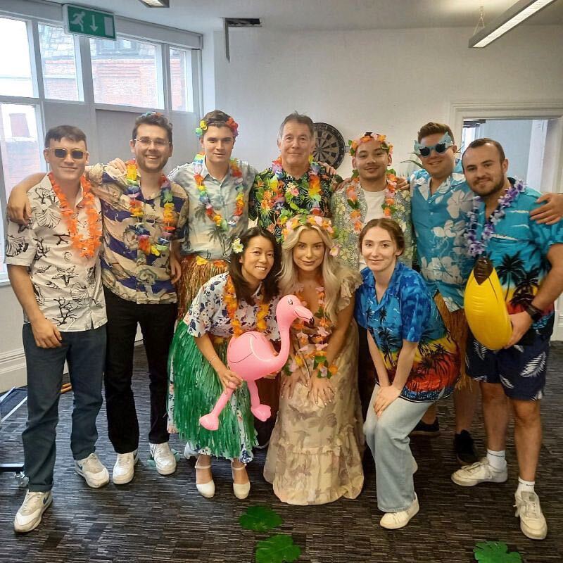 Our Sales team spends a lot of time speaking to prospects in the United States, observing occasional 'US Days' where they work later to account for the time difference across the pond.

We seem to have found a winning formula. Hula skirts and tiki bars got the best out of them!