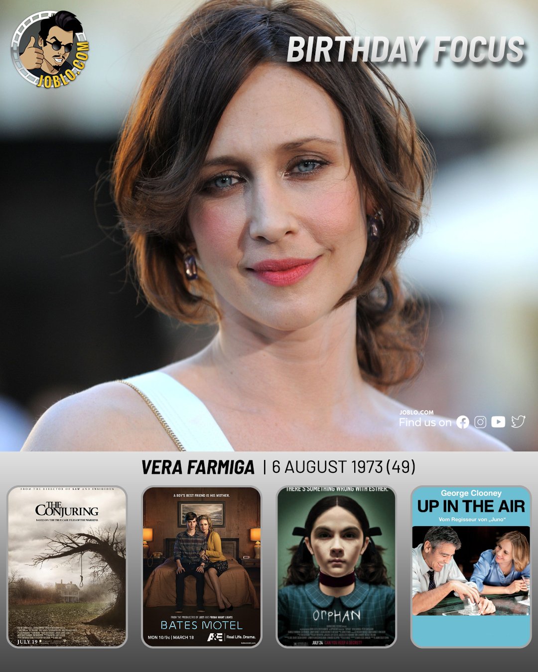 Happy birthday to Vera Farmiga!  