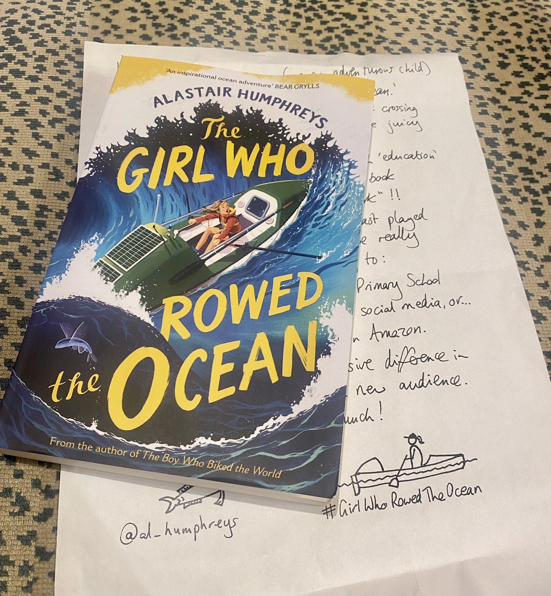 Thank you to <a href="/Al_Humphreys/">Alastair Humphreys</a> for this lovely surprise in the post today 📚🚣🏼‍♀️. Really looking forward to reading and passing on to some young adventurers! I wish books like these were available when I was at school! #GirlWhoRowedTheOcean