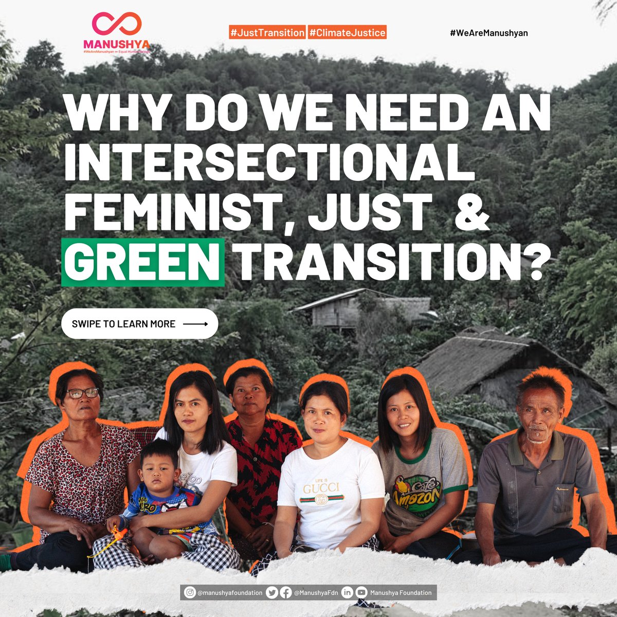 ManushyaFdn's tweet photo. #ClimateJustice #JustTransition🌏⚖️ Our future is:
💚 Green
🤍 Just
🧡 Intersectional & Feminist
Learn more in our new carousel ⤵️
🔗https://t.co/AWwMezkowD
#LetTheEarthBreathe #ClimateActionNow #Sustainability #renewableenergy #EnvironmentalJustice #RightToEnvironment https://t.co/Kq8hdo4wQN