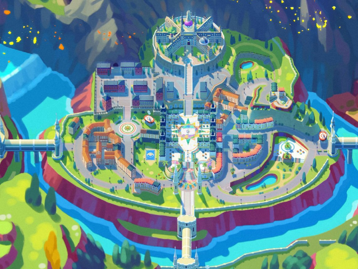 Turbina Banquete joyería Imágenes en HD de ciudades que aparecen en el mapa oficial de Paldea de  Pokémon Escarlata y Púrpura - Nintenderos