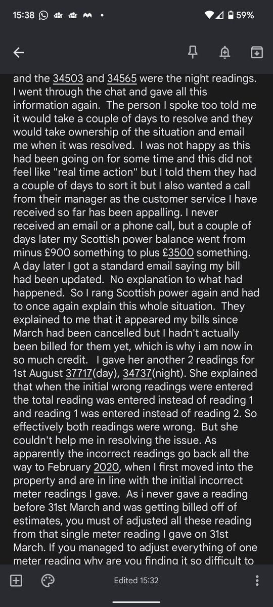 sweeney1987's tweet photo. @ScottishPower I never tweet but feel the need to because your customer service is a joke. I would never recommend you to anyone!!! https://t.co/5PhzJzlA59