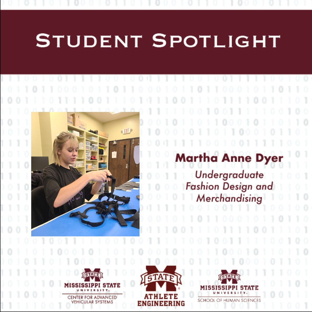 msu_aei's tweet photo. Martha Anne is a Fashion Merchandising major working with us to create prototypes & improve current wearable solutions. She joined our team this summer & is working on a new full-body motion capture solution, to increase participant comfort & study efficiency! #AthleteEngineering https://t.co/1khXLIwdFs