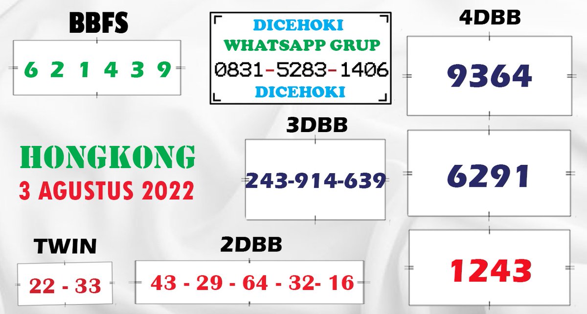 DiceHoki's tweet photo. 🔥 HONGKONG 🔥
3 AGUSTUS 2022 

Link daftar opaltogel : https://t.co/3gGC3lKhm1

Link grup angka jitu gratis whatsaap : https://t.co/Dyk7gzItt7

Daftar dan main di OPALTOGEL sekarang! 

#prediksitogel #prediksi #prediksijitu #prediksi4D #PrediksiHk https://t.co/ACnPDzksbb