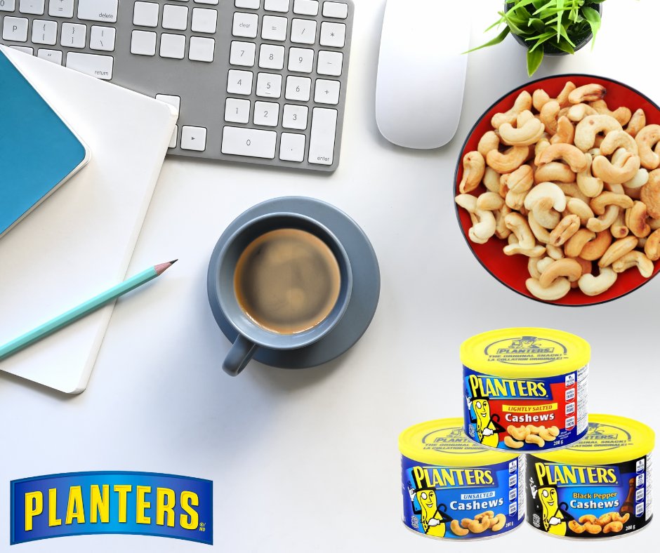 planterscanada's tweet photo. Always have #PlantersSnacks at your workstation!
Which snacks do you enjoy most?
#WednesdayInspirational #PlantersCanada https://t.co/TjFrWjvrjQ