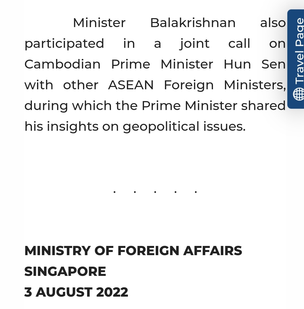 MayWongST's tweet photo. At #ASEAN foreign ministers' talks #Singapore says "further engagement with the #Myanmar #military authorities would be of limited value" if no progress made on @ASEAN 5-point consensus. Adds army executing 4 prisoners a "grave setback" for bloc's efforts #WhatsHappeninglnMyanmar https://t.co/Ozdt4sPM8I