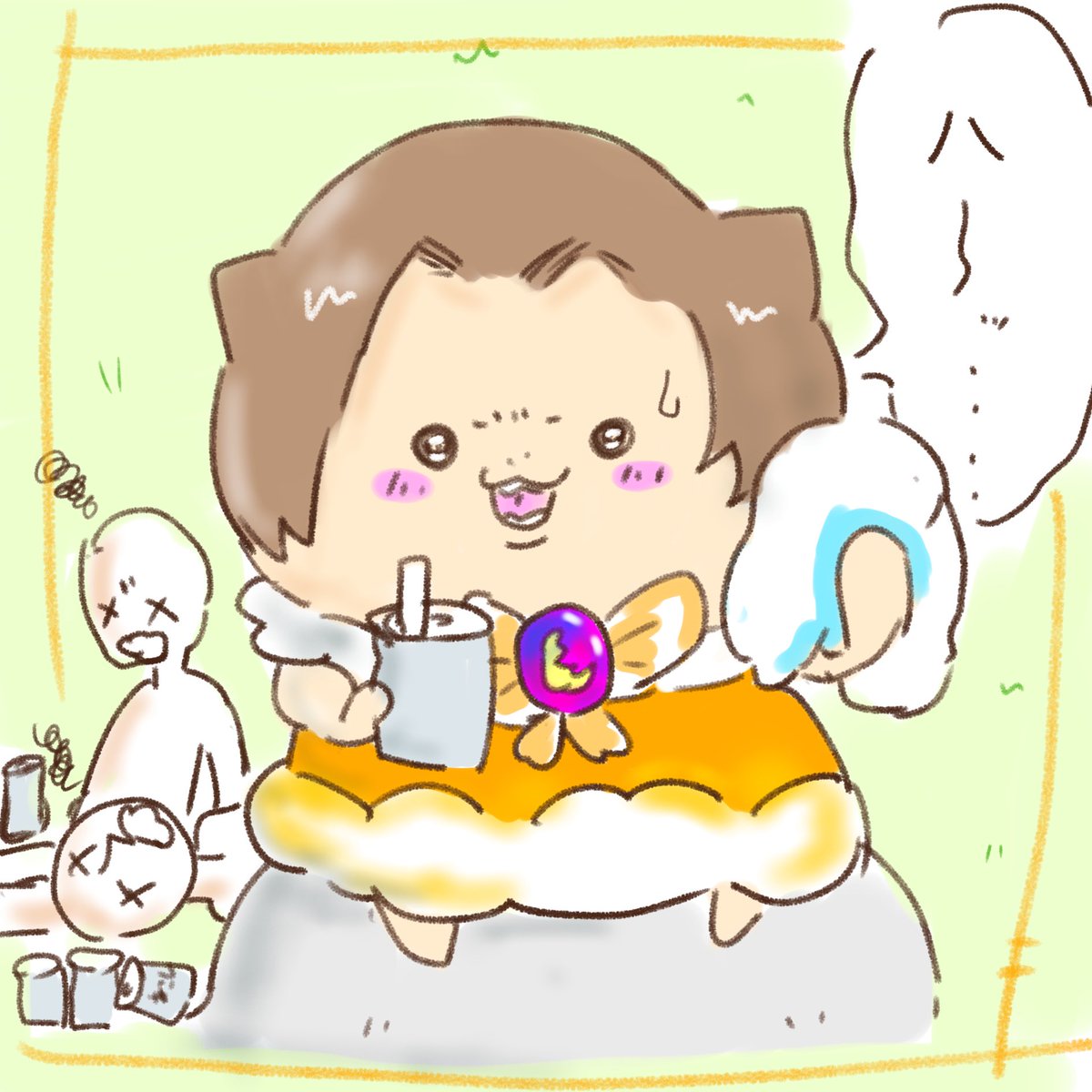 @krnksnr 優勝者は天使ニキが描くみたいだし、どうせ勝ちそうだから私からプレゼントあげようね 