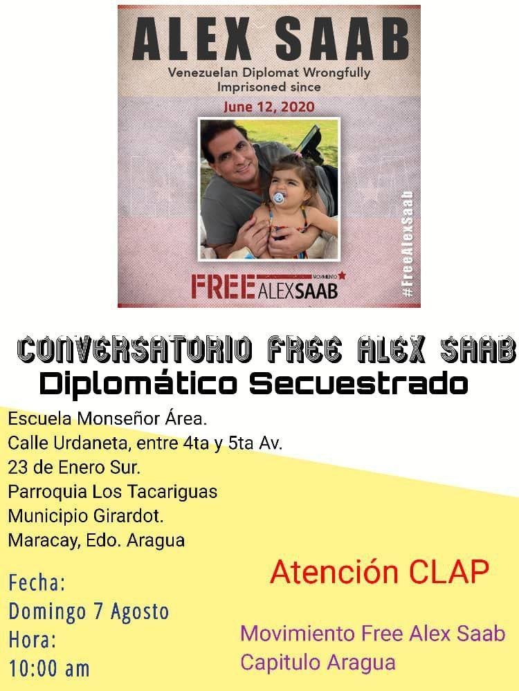 Rivero2Wanda's tweet photo. Participa en el conversatorio Free Alex Saab Diplomático Secuestrado https://t.co/vbUZURQOZB