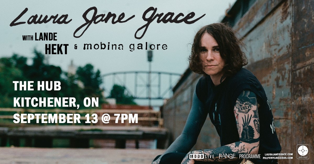 modo_live's tweet photo. NEW VENUE: @LauraJaneGrace's show on Sept 13th has been moved to The Hub (fka @WaxNightclubKW). All tickets are valid and will be honoured at the new venue.
Get your tix now: https://t.co/sX4dBrhFo8 ๐ซ
#laurajanegrace #againstme #kitchener #kitcheneront #waterloo #events #concert https://t.co/33tFcVUGSM