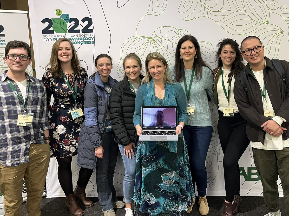 Love working with this enthusiastic group of students. Presenting their research at the SASPP. #Pewenomyces #Lecanosticta #Cercospora #Dothistroma #Ceratocystis #Elsinoe #Fusarium