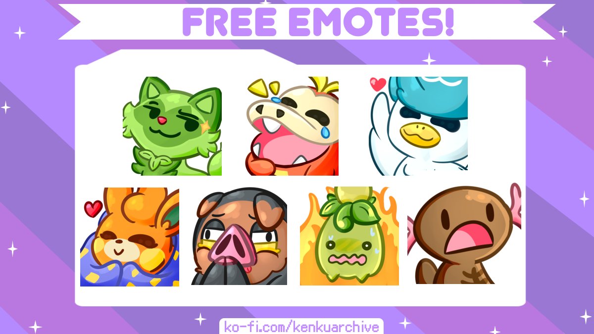 KenkuArchive - Free Emote Packs on X: For those who want a shiny Treecko  Hypers emote feel free to get it on BTTV!    / X