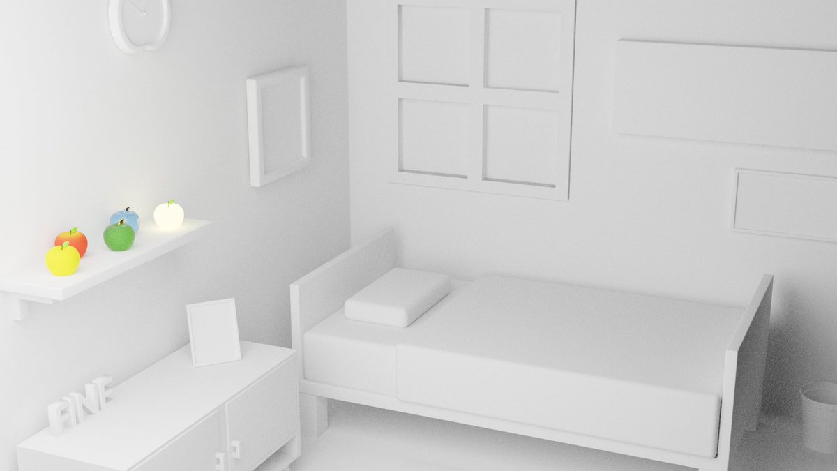 Cl_Alc's tweet photo. どうしても3Dで部屋作りたくてチュートリアル見ながらBlenderカチカチしてる https://t.co/hrTBKK8hmT