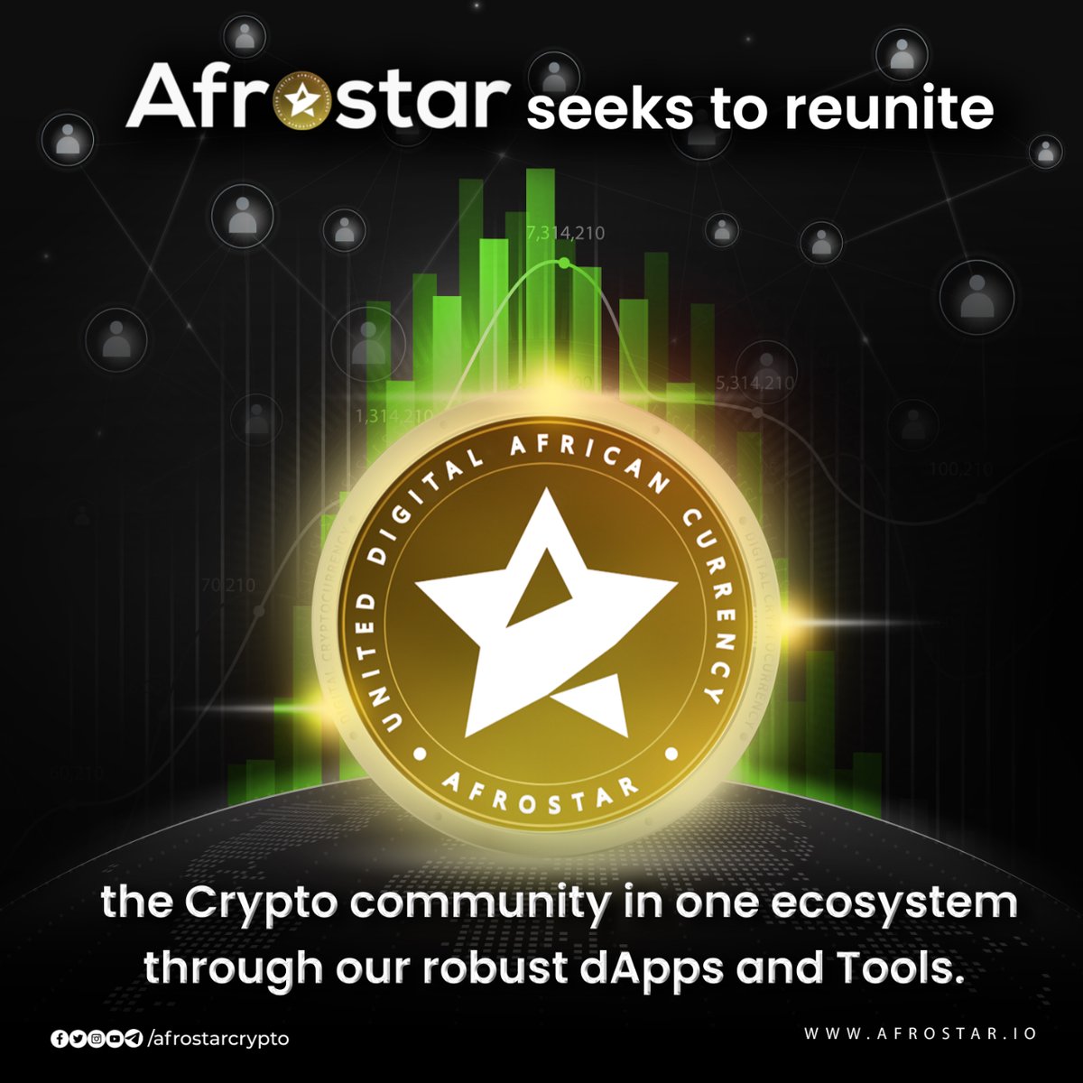 afrostarcrypto's tweet photo. Afrostar's major aim is to reunite the entire crypto community under one ecosystem!

#Afrostar #afrostarcrypto #blockchain #blockchaintechnology #blockchainnews #crypto #cryptonews #cryptoeducation #africa #cryptocurrency #cryptocoin #africancrypto #cryptofacts #dApps https://t.co/8HMB4tHfw5