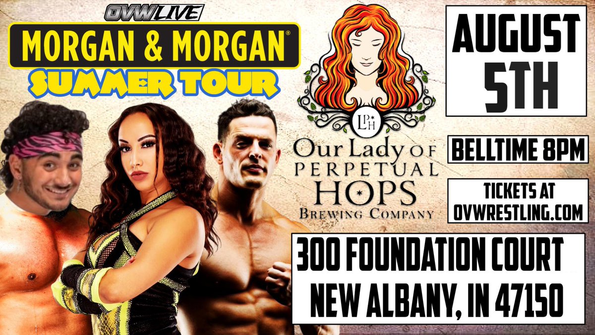 TheKalHerro's tweet photo. Friday Night! AUGUST 5TH. New Albany, Indiana.  Let's have a #FannyPackParty at #OurLadyofPerpetualHops @ovwrestling https://t.co/PkD6CUOqqE