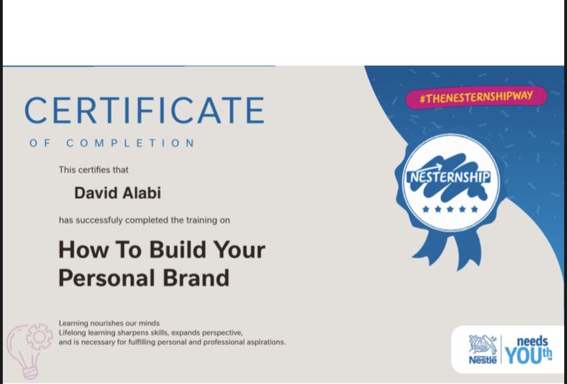 Davidkorede123's tweet photo. Nestle #theNesternshipway https://t.co/qOMvtB1iPP