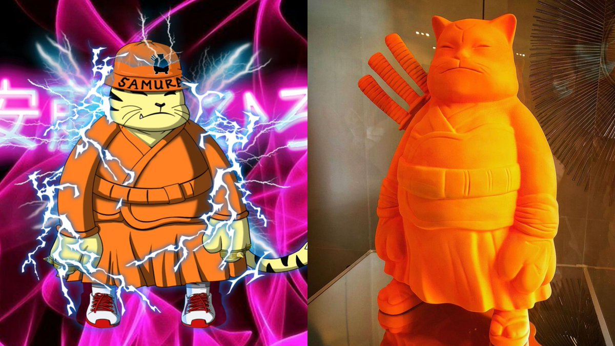 samuraicats_nft's tweet photo. Orange day ! 🧡

#SamuraiCats #HiroAndo #NFTartist #NFT #NFTs #NFTCommmunity  #blockchain #Metaverse #MetaverseNFT https://t.co/7gzVCyMw6J