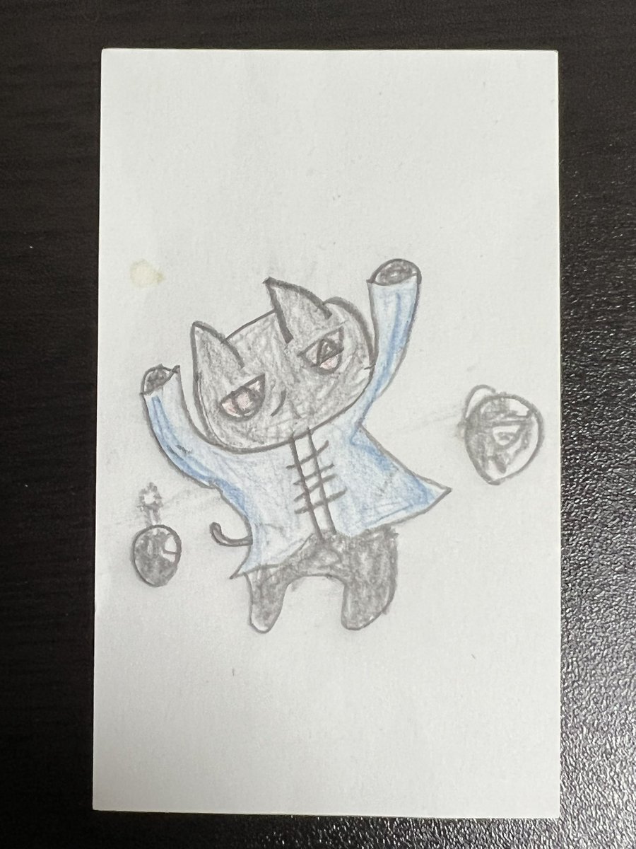 うちの子供の作っているオリジナルカードの絵がなんか凄い。 