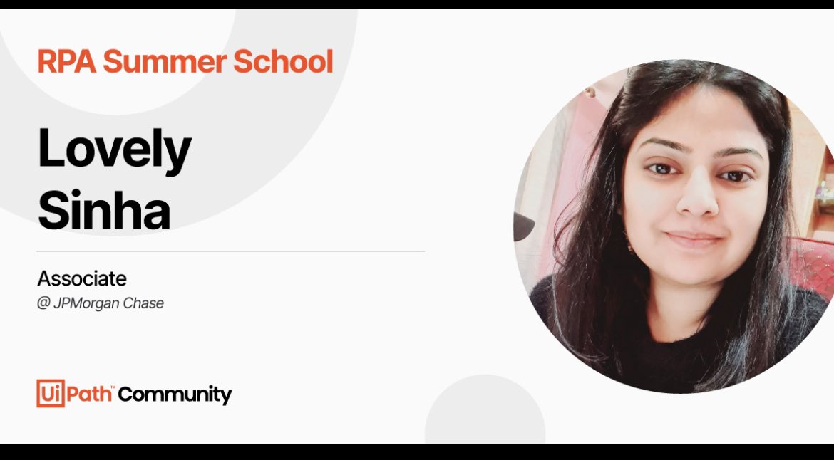sinh_lovy's tweet photo. UiPath ⛱☀️ RPA Summer School 2022 ☀️has begun.

Don't miss the chance for you, or your organization, to onboard this custom-assisted training program for all absolute RPA beginners ! Register-  https://t.co/DsbdesKsBE 

See you there ! 

#uipathcommunity #citizendeveloper https://t.co/hXUXIjIQHG