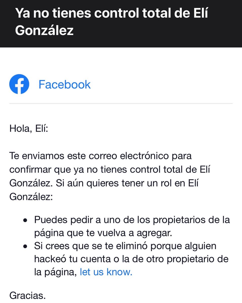 calacuayoMX's tweet photo. Mi página de facebook fue hakeada y robada. No puedo abrirla, no tengo acceso a ella. Ayuda please
@SinLinea_Mx @MemeYamelCA @Erickisback1 @Piromana696_ https://t.co/5rdOc1eMpQ