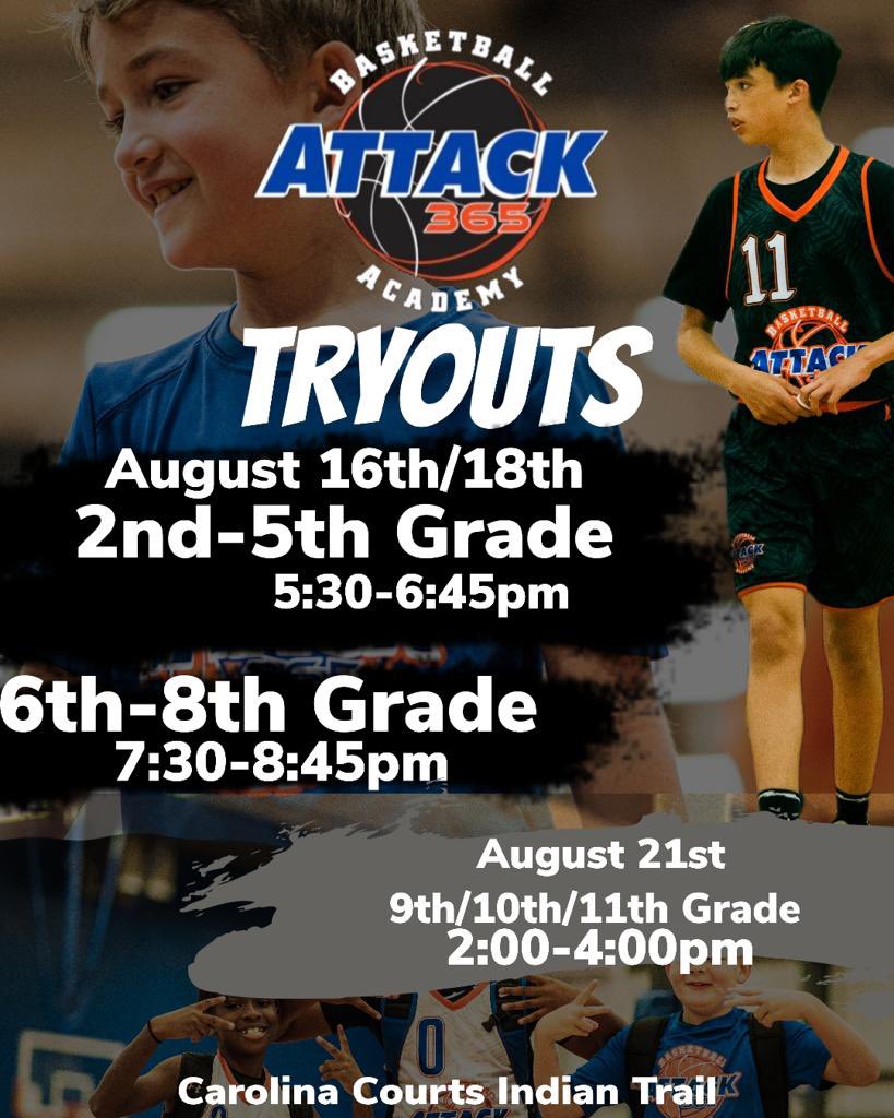 We’re a few weeks away from the start of fall league! It’s time: #attack365 <a href="/CCEliteBBall/">Carolina Courts Elite</a> <a href="/Attack365BBall/">Attack365 Basketball</a>