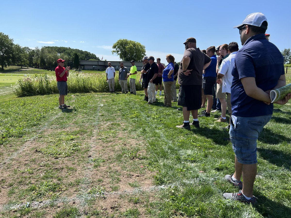 ExactoLLC's tweet photo. The Exacto team had many great conversations and gained tons of valuable insight at the Summer Field Day at the O.J. Noer Turfgrass Center yesterday. Thanks to @wtaturf for putting on the event! #turfmanagement #fieldday #turffieldday #turfresearch https://t.co/DciqGzuvde