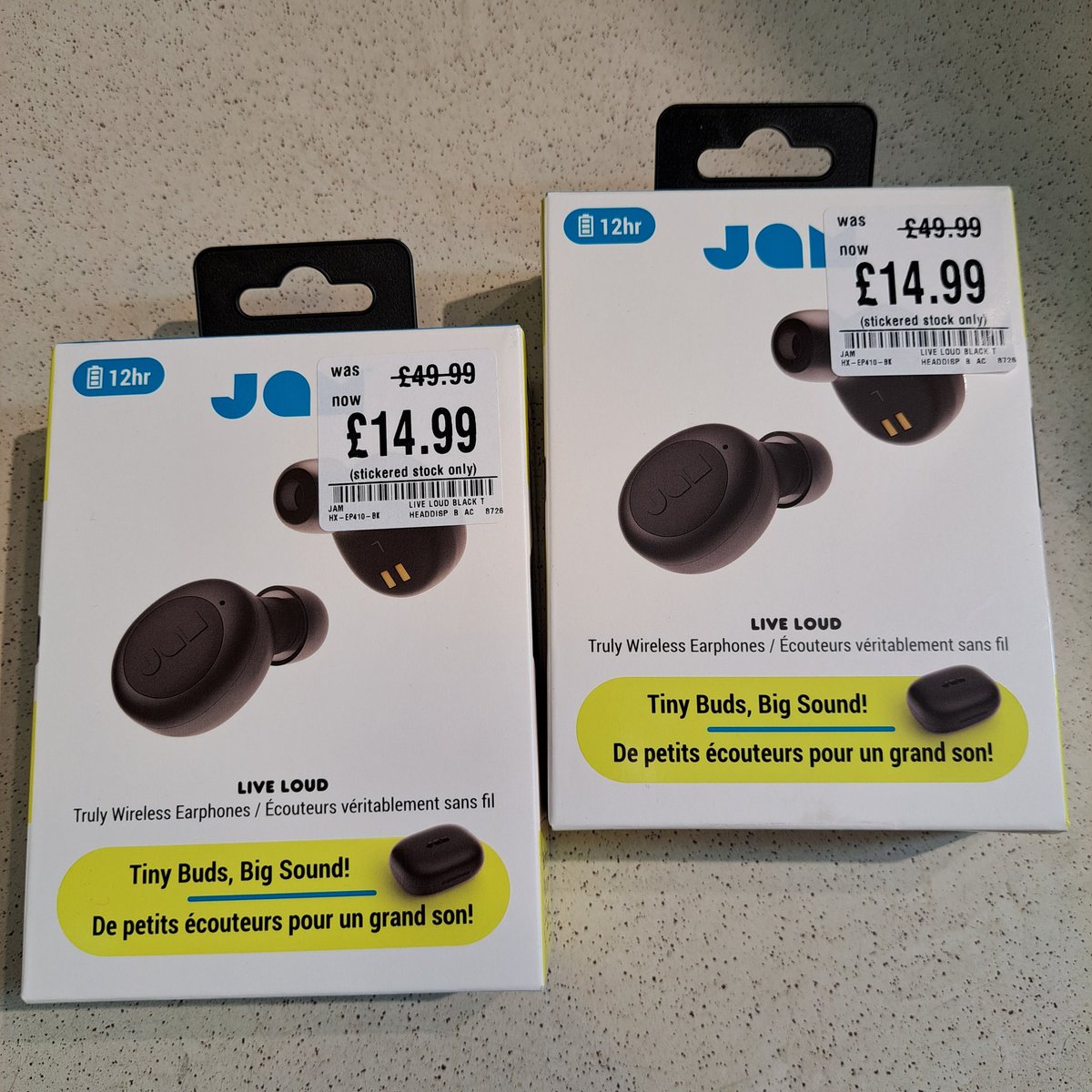 hmvLiverpool's tweet photo. Take home a pair of #JamAudio's superb Live Loud true-wireless #earphones for just £14.99 each - an #hmvSummerTech reduction of £35! https://t.co/N0eawT5Htz