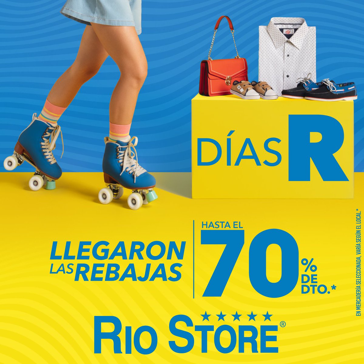RioStoreEC's tweet photo. ¡Llegaron los #DíasR a Rio Store! Rebajas hasta el 70% de descuento en mercadería seleccionada 🤩🥳🎉🎊 https://t.co/qubmy2pcBA