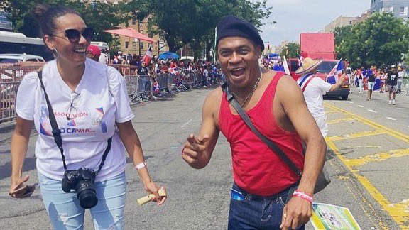 mocamia54's tweet photo. La presidenta de Asociación Mocamia se encontró con Balbuena en Nueva York. 

¡Qué buena suerte! @mocamia54 https://t.co/zbgq1gSDl1
