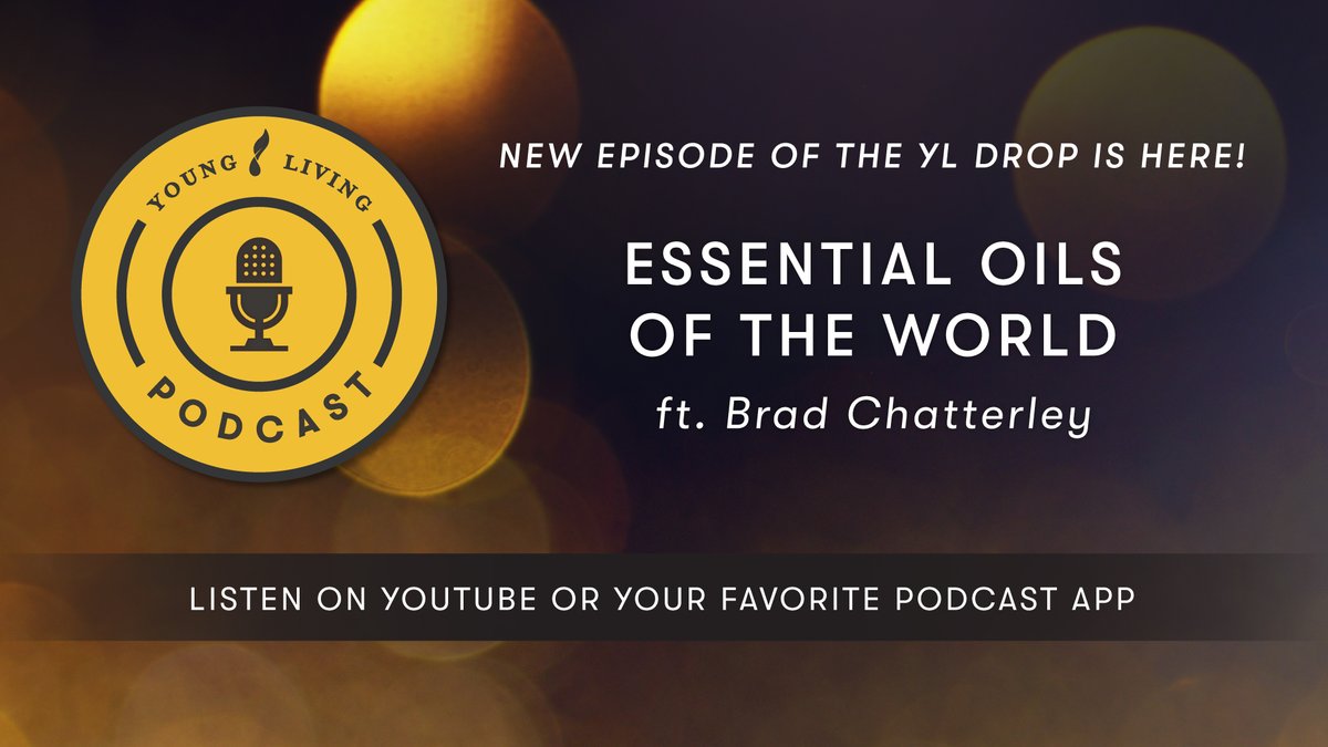Check out the latest episode of The YL Drop podcast: Essential Oils of the World feat. Brad Chatterley 

Listen here: bit.ly/3EyTQyC