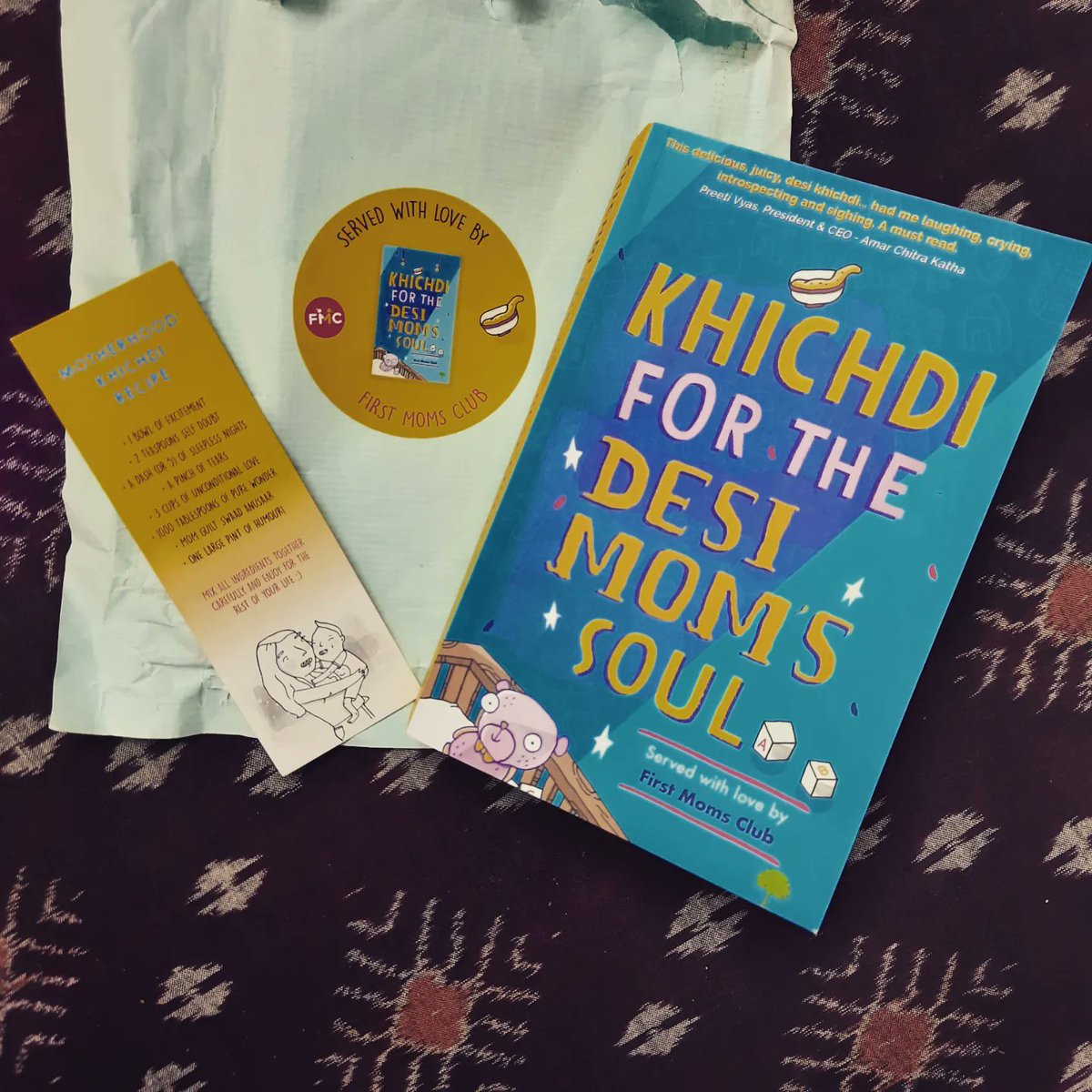 KiducateTweet's tweet photo. N then v have the most tasteful Khichdi of all by none other than @firstmomsclub
Thanku for my own author copy! ❤️ 
You can get your own copy from the links below:
✨ Amazon https://t.co/gDcHCMQFTu
✨ Treeshade (40% discount limited period offer) https://t.co/8q7LD3hP6U https://t.co/rzFyzJo6Ku