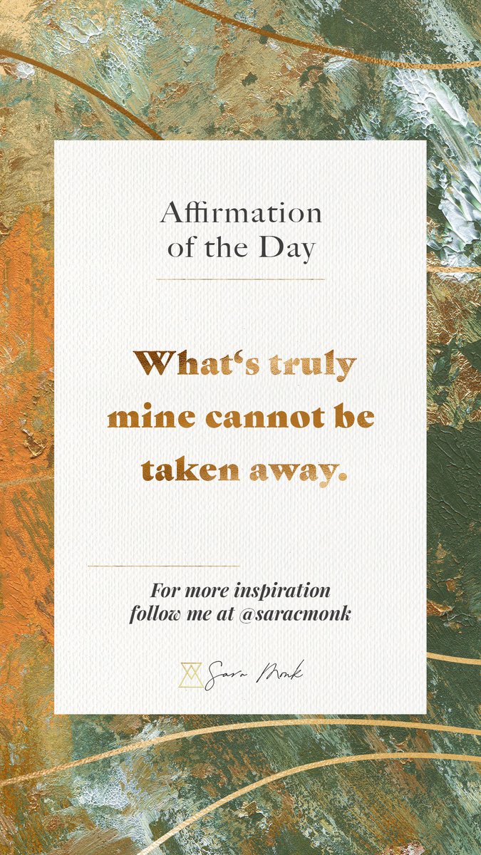 SaraCMonk's tweet photo. Affirmation of the Day 💓

#positiveaffirmations #spirituality #consciousliving https://t.co/gYVuk3bYhh