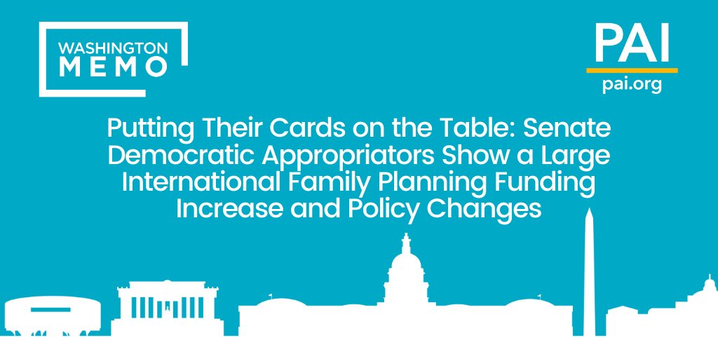 pai_org's tweet photo. On July 28, @SenateApprops leaders released a State Department-foreign ops bill for FY 2023 that includes:
➡#FamilyPlanning funding increases
➡Critical policy revisions
Read about what this does on international FP/RH funding &amp; policy: https://t.co/5iQbTa1DhY by @CLasherPA https://t.co/P1oEaxotF9