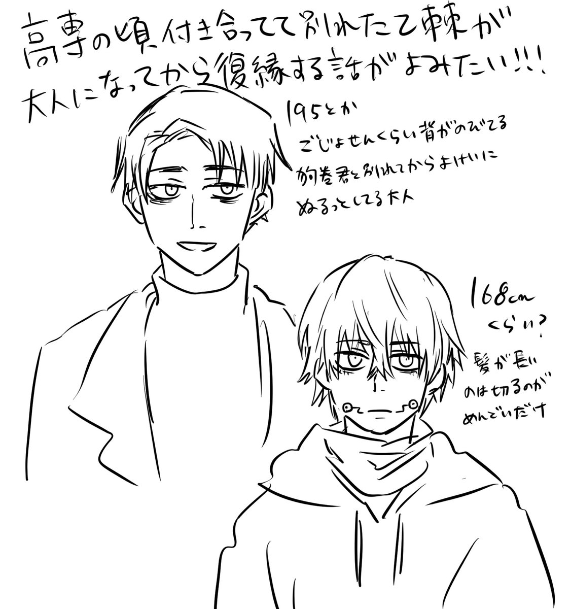 単行本を待つ間、このつぶやきを超雑に漫画にしてました。捏造諸々注意!! 