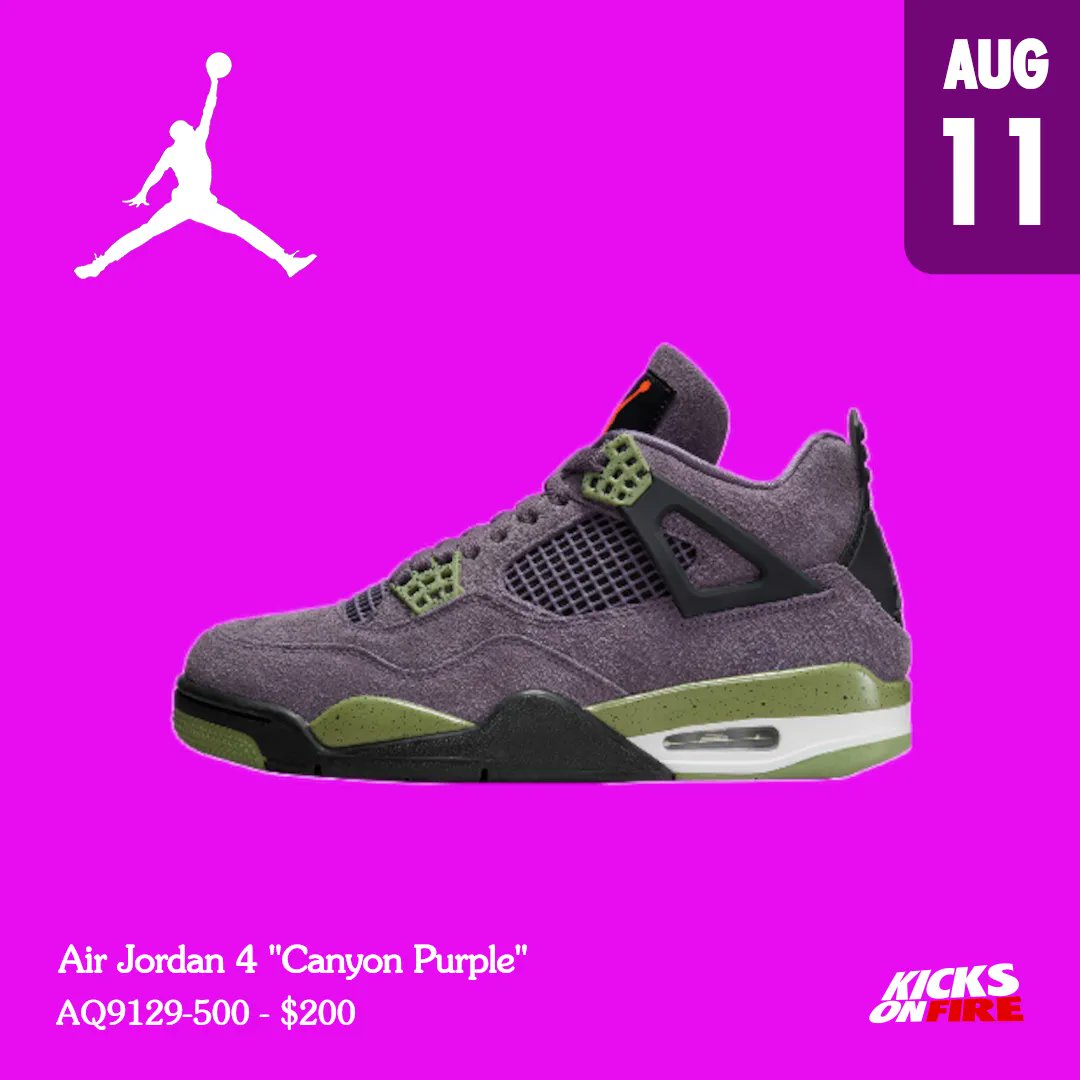 kicksonfire's tweet photo. Is the Air Jordan 4 "Canyon Purple" a must have? https://t.co/fXexyP9I59