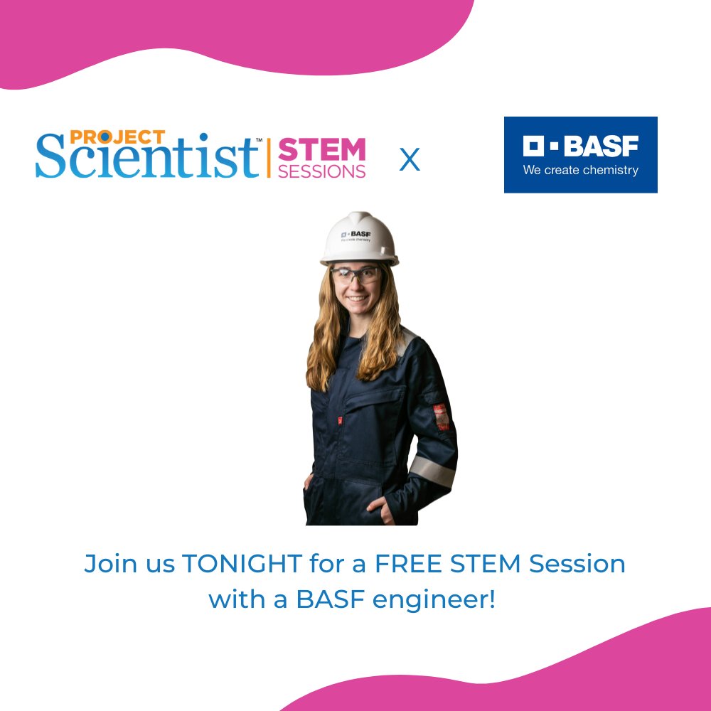 ProjScientist's tweet photo. Meet Kayla LeMaster, an engineer from @BASF during our FREE STEM Session! Learn about what it's like being an engineer that innovates to meet the current and future needs of society!

Register for FREE: https://t.co/ttcmoWZ5Kx

#STEMsession #womeninengineering #womeninSTEM https://t.co/JofgWx6fNU
