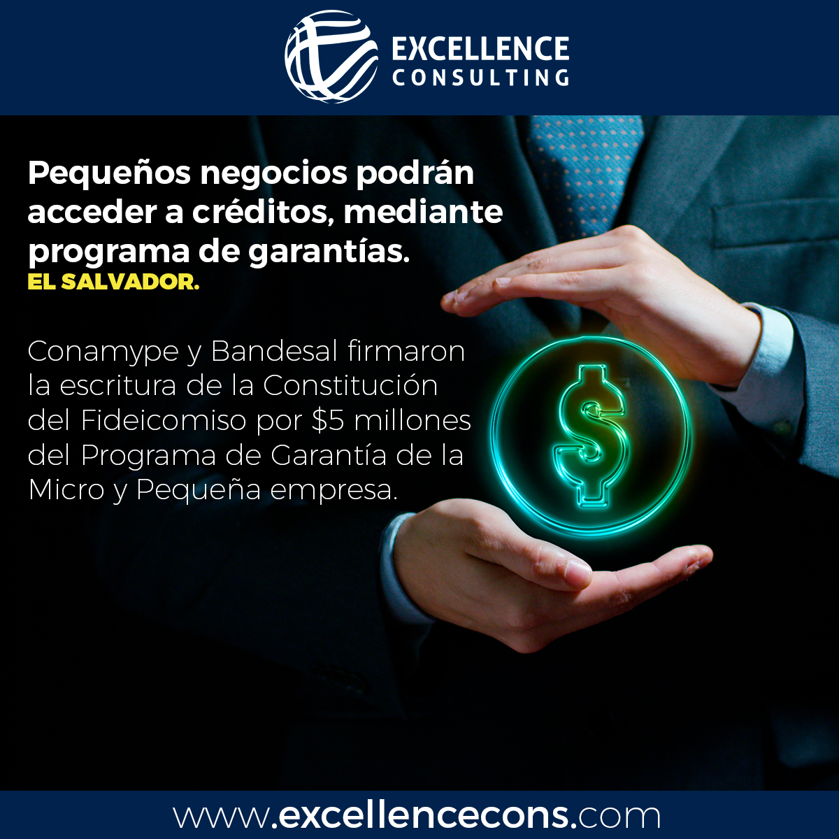 ExcellenceLATAM's tweet photo. Según dijo Steiner, con el fondo de Progamype será posible que cualquier banco y cooperativa pueda acceder a esas garantías para poder ayudarle a conseguir su préstamo a cualquiera. 

#ExcellenceConsulting #Programype #ElSalvador #PequeñosNegocios https://t.co/eMZB2HhkqM
