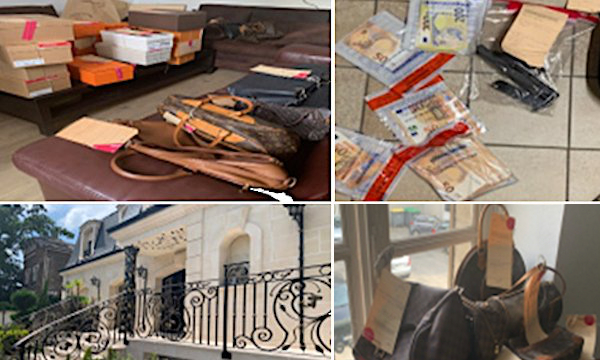 Gendarmerie's tweet photo. #BellesAffaires 🚨 Démantèlement d'une filière de recel de bijoux par les #gendarmes de l'#OCLDI et la Section de Recherches de Paris :
➡️ 10 mois d'enquête 🔎 ;
➡️ Saisie de produits de luxe, 48.000 € et deux véhicules haut de gamme 🚘 ;
➡️ 5 personnes en détention provisoire. https://t.co/R1VYdry1dA
