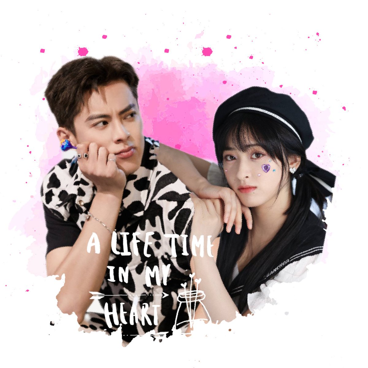 MissBeng31's tweet photo. 🎼Let destiny be silent in this moment, Let our feet cross the sky,
the earth and the universe of fate🎶
~Elope to the Moon 私奔到月球🌛
💜💘💛

#DiYue #YueDi
#MyFangirlingDiYueEdit😊
#FunPhotoEdit✌️
#ShenYue💘#WangHedi
#DylanWang https://t.co/D6f3StwdDh