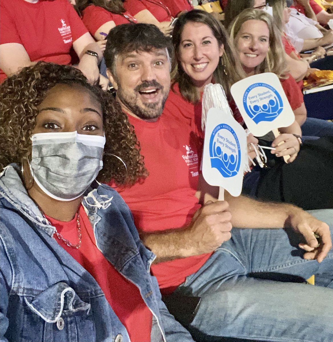 PoeMiddleSchool's tweet image. Every student every strength! “If you want to go far and deepen the work- we have to go together! “🖤💛🎉⁦@FCPSSupt⁩ ⁦@fcpsnews⁩ ⁦@FCPSR2⁩